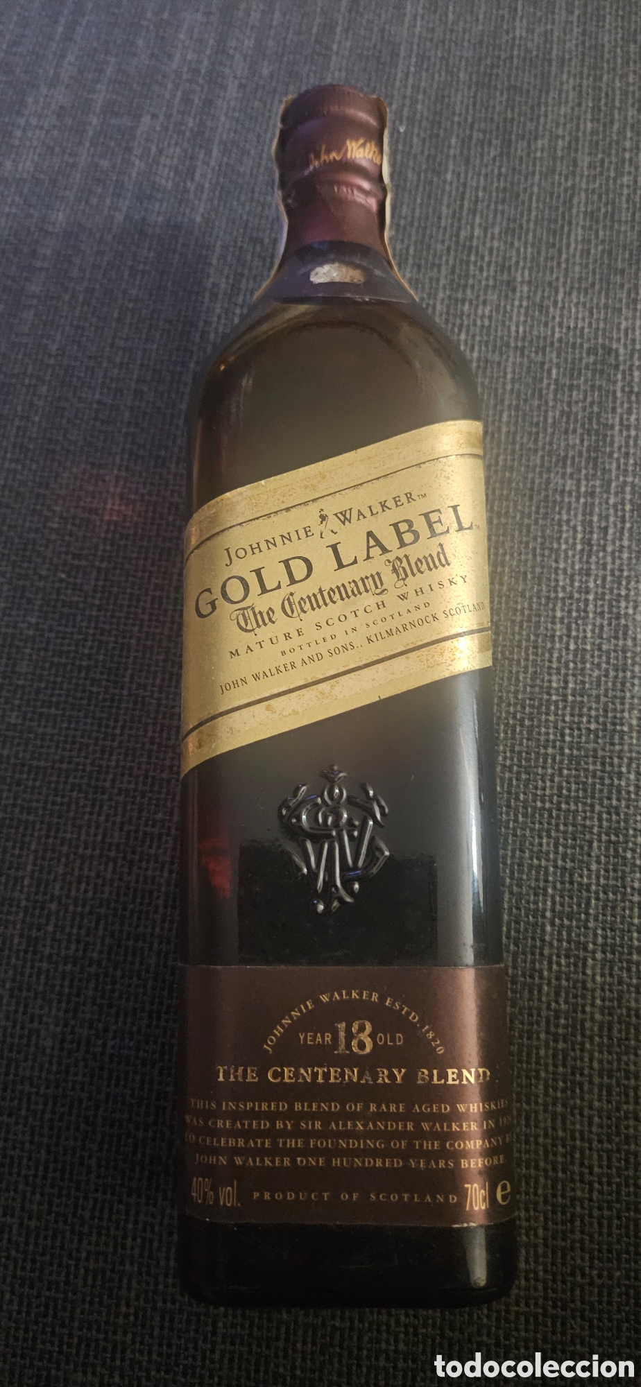 Coleccionismo de vinos y licores: JOHNNIE WALKER GOLD LABEL 18 YEARS CENTENARY BLEND VINTAGE 2000 CAJA ORIGINAL PRECINTA ESPA&Ntilde;OLA