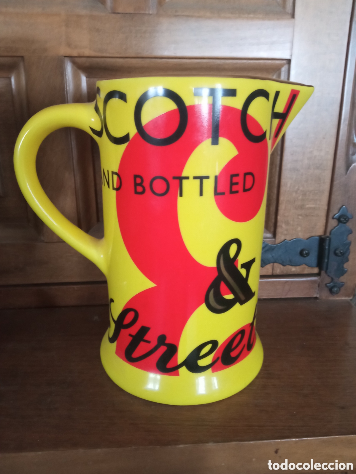Coleccionismo de vinos y licores: Jarra para agua de Whisky Scotch & Street, mide 17,5cm de altura