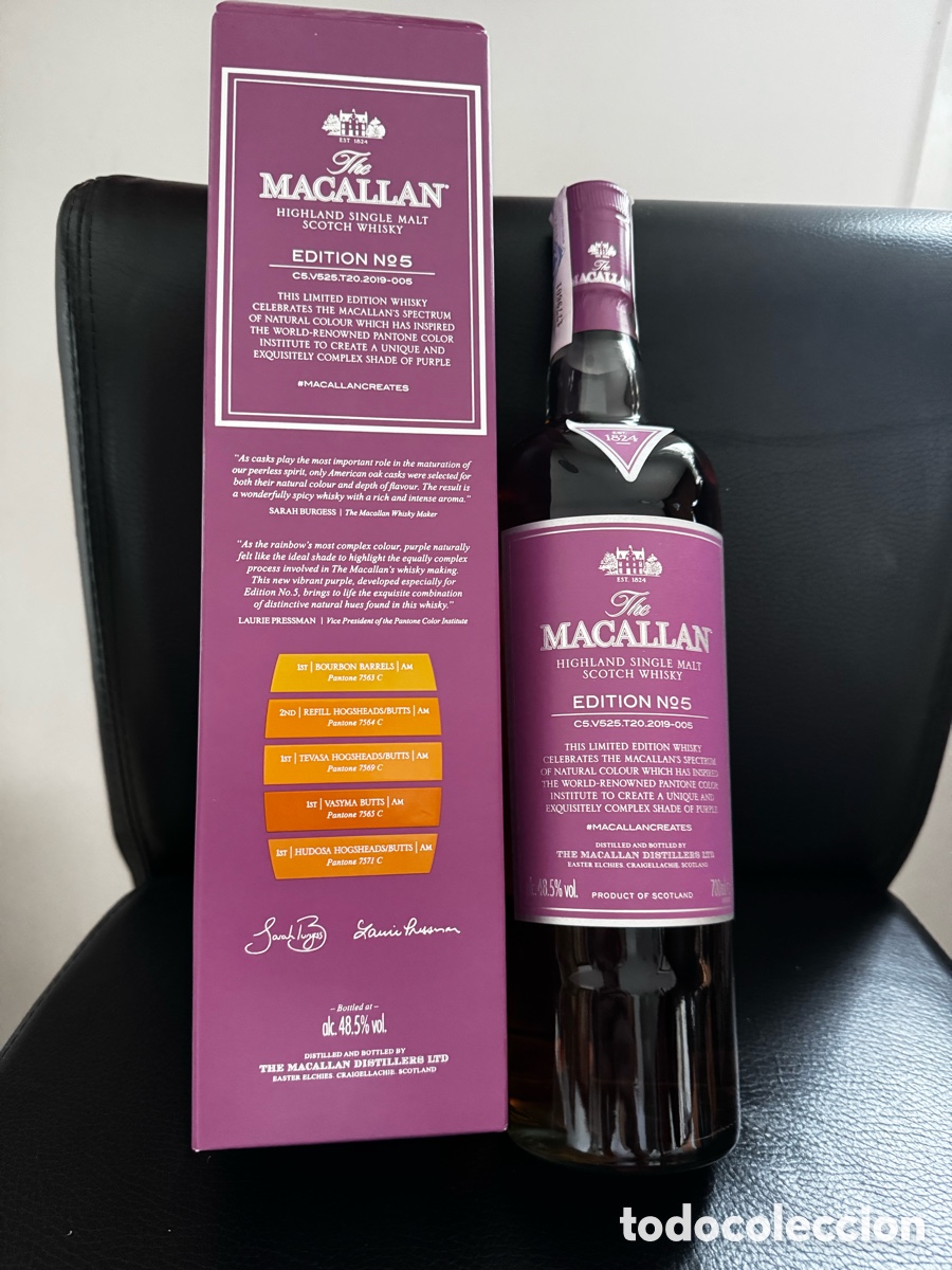 Coleccionismo de vinos y licores: MACALLAN descatalogada Limited Edition N.5