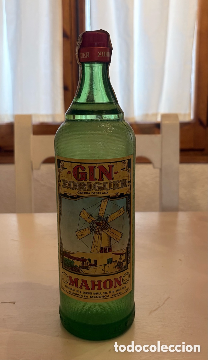 Coleccionismo de vinos y licores: Botella ginebra Gin Xoriguer Mahon 1967-1969