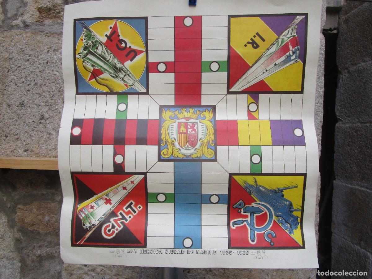 Coleccionismo de vinos y licores: Parch&iacute;s antiguo conmemorativo guerra civil 1936-1939 con escudos de UGT/CNT/PC/IR.