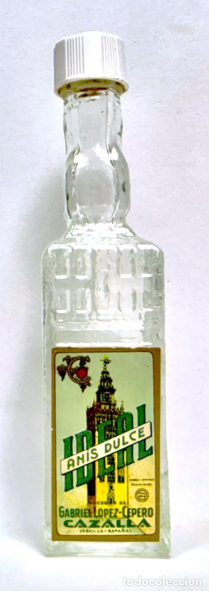 Coleccionismo de vinos y licores: BOTELLIN ANIS DULCE IDEAL
