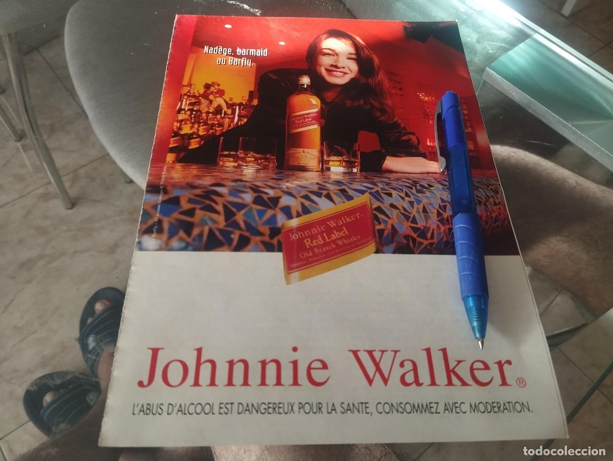 Coleccionismo de vinos y licores: WHISKY JOHNNIE WALKER ANUNCIO PUBLICIDAD REVISTA FRANCESA 1996