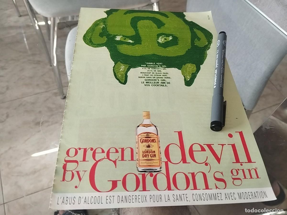 Coleccionismo de vinos y licores: GINEBRA GORDON'S ANUNCIO PUBLICIDAD REVISTA FRANCESA 1995