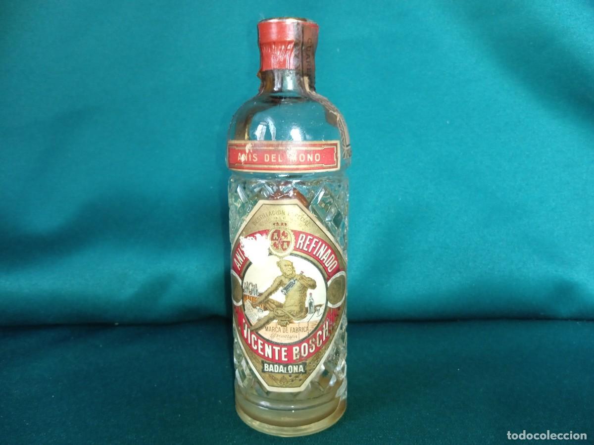 Coleccionismo de vinos y licores: Antigua BOTELLA: AN&Iacute;S del MONO.