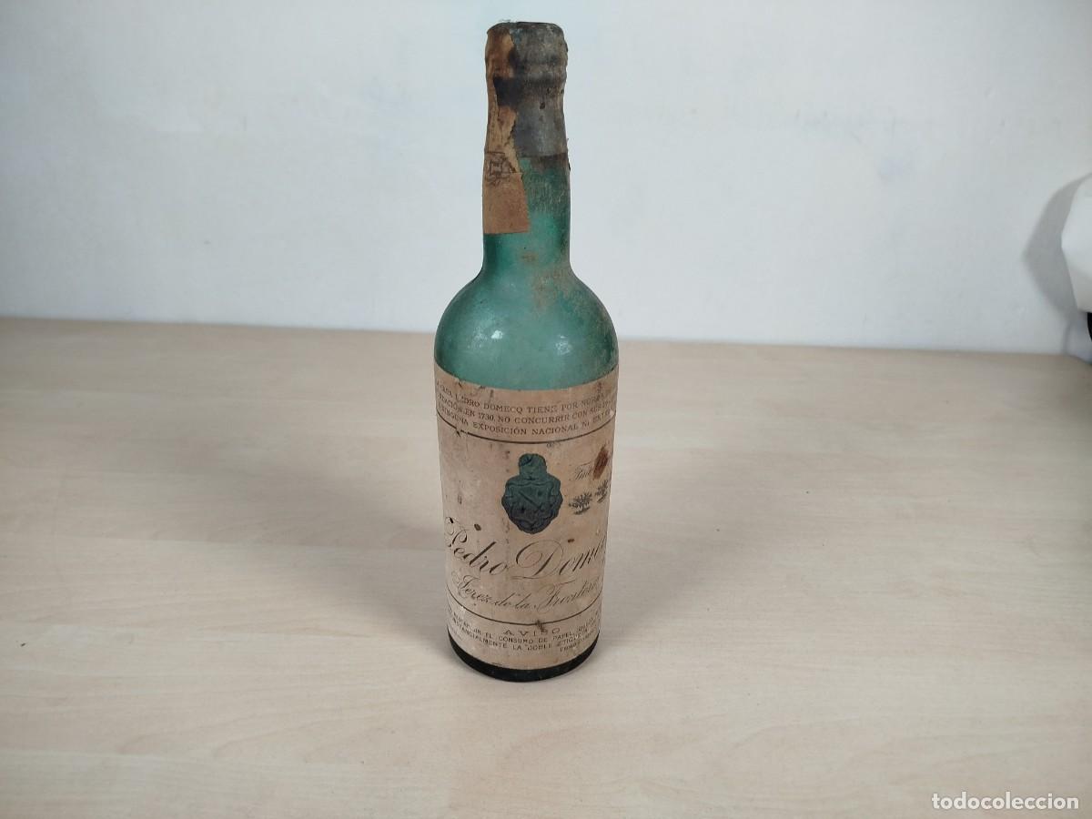 Collezionismo di vini e liquori: Antigua botella vino Pedro Domecq