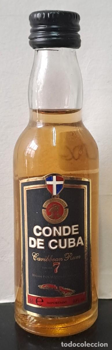 Coleccionismo de vinos y licores: BOTELLIN CARIBBEAN RUM,CONDE DE CUBA. PRECINTADO, BUEN ESTADO. RF-6535
