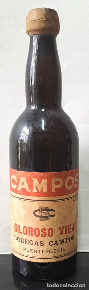 Coleccionismo de vinos y licores: BOTELLIN CAMPOSOS, OLOROSO VIEJO BODEGAS CAMPOS. PRECINTADO, BUEN ESTADO. RF-6538