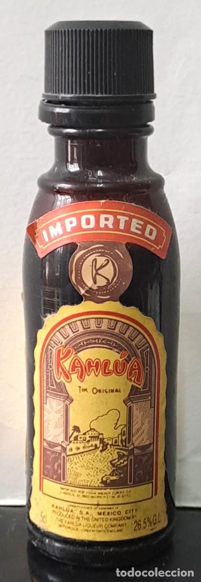 Coleccionismo de vinos y licores: BOTELLIN IMPORTED KAHL&Uacute;A, MEXICO. NO ESTA PRECINTADO Y FALTO DE LIQUIDO. RF-6547