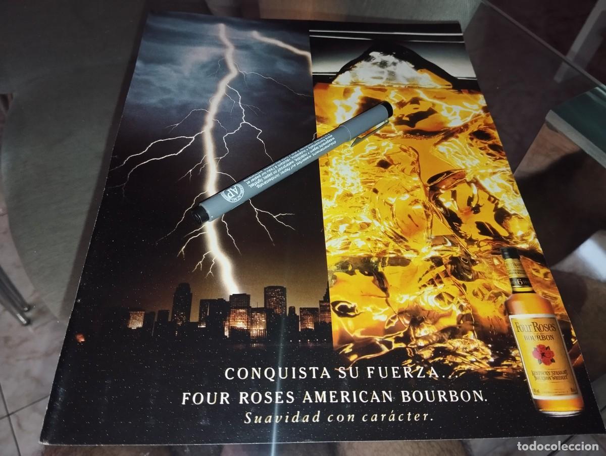 Coleccionismo de vinos y licores: WHISKY FOUR ROSES ANUNCIO PUBLICIDAD REVISTA 1990 BONITO PARA ENMARCAR