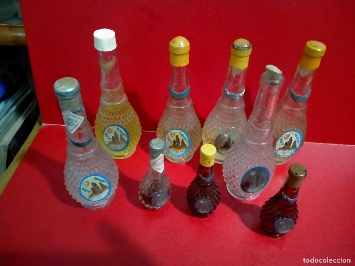 Coleccionismo de vinos y licores: botellas de anis torcal antequera algunas llenas