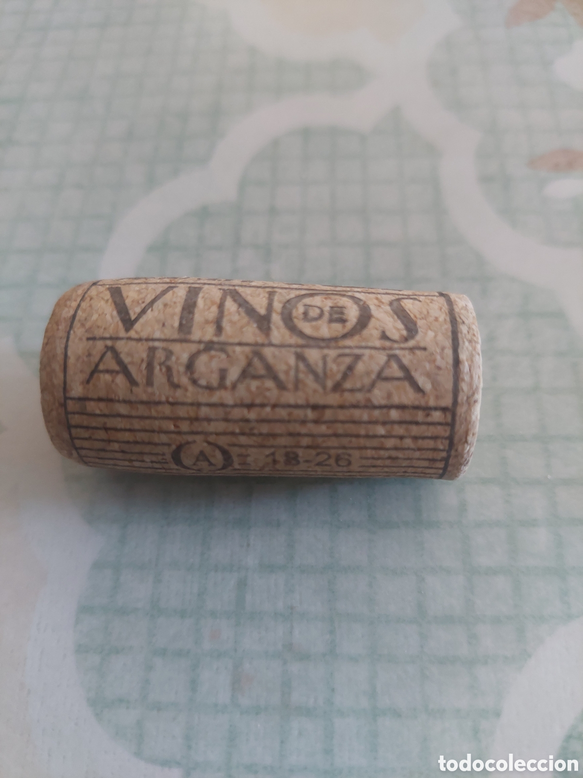 Coleccionismo de vinos y licores: CORCHO VINOS ARGANZA