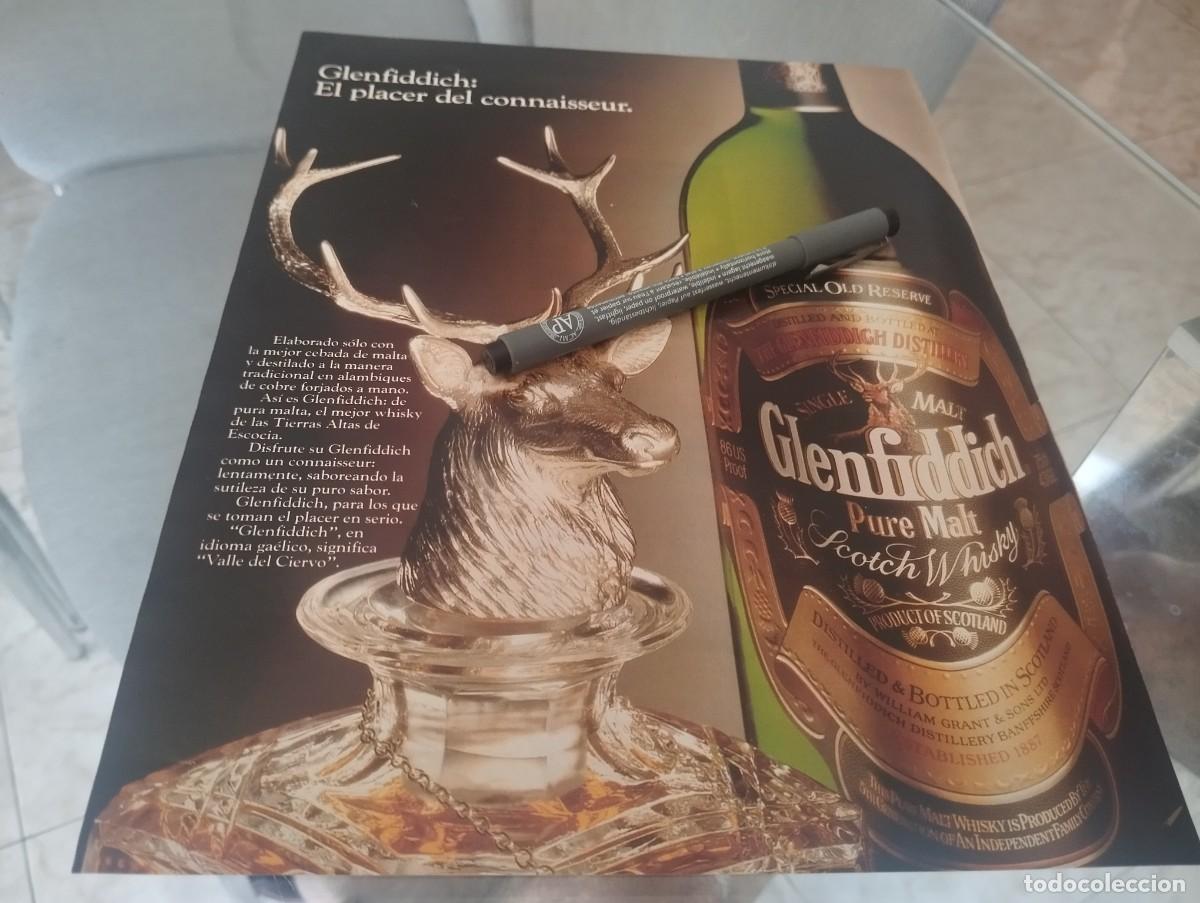 Coleccionismo de vinos y licores: WHISKY GLENFIDDICH ANUNCIO PUBLICIDAD REVISTA 1990 BONITO PARA ENMARCAR