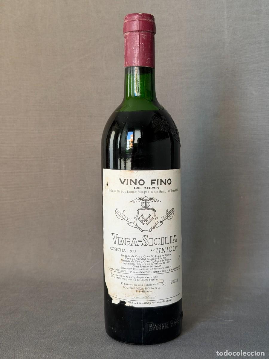 Coleccionismo de vinos y licores: Botella de Vega Sicilia &Uacute;nico 1973. Ribera del Duero, Espa&ntilde;a. 75cl.