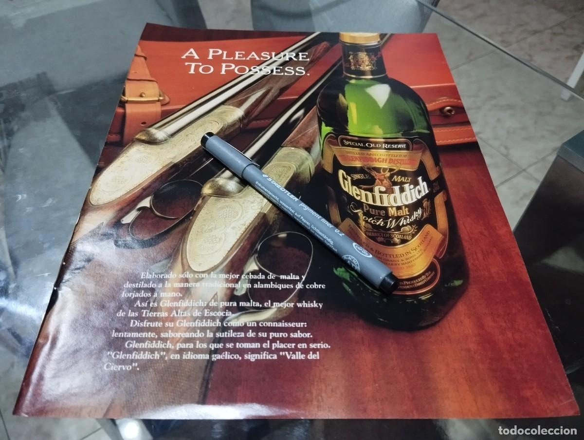 Coleccionismo de vinos y licores: WHISKY GLENFIDDICH ANUNCIO PUBLICIDAD REVISTA 1991 BONITO PARA ENMARCAR