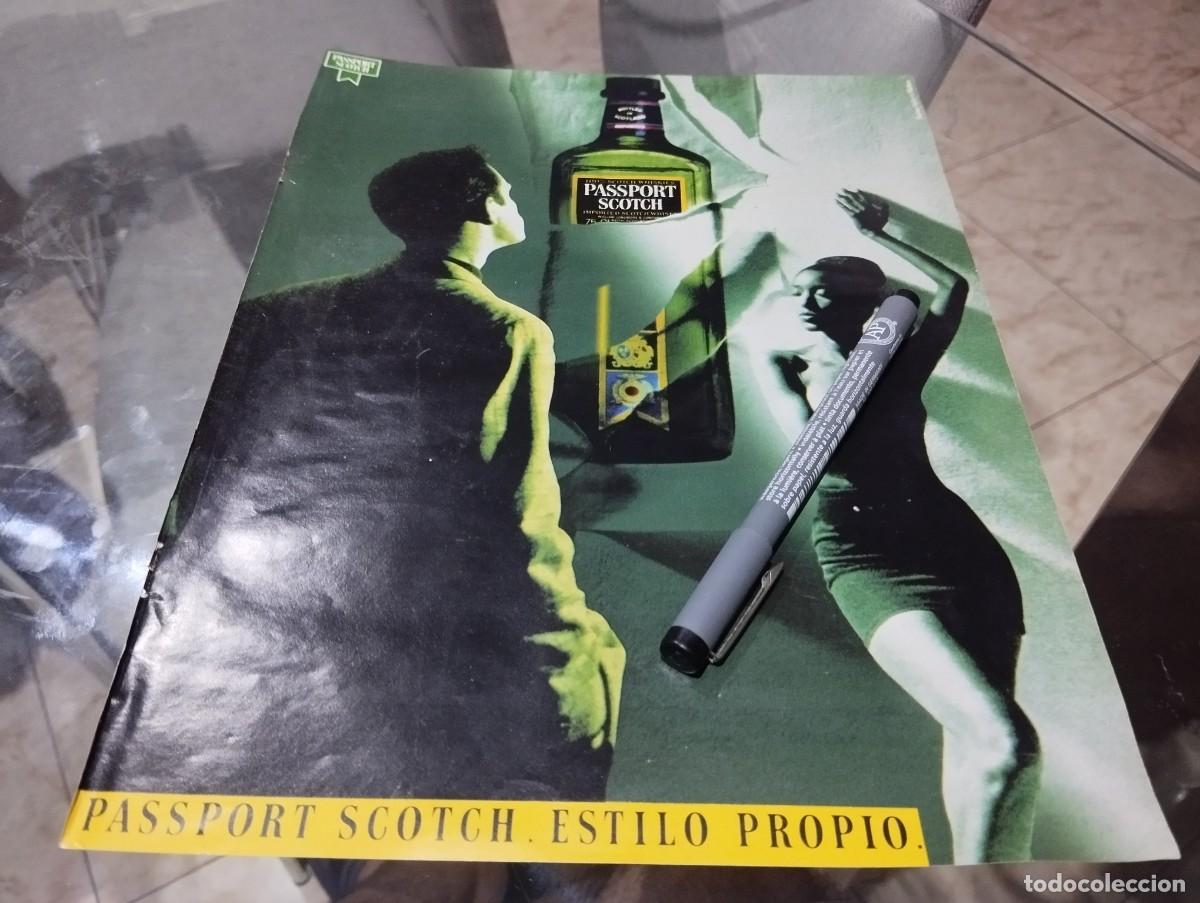 Coleccionismo de vinos y licores: WHISKY PASSPORT SCOTCH ANUNCIO PUBLICIDAD REVISTA 1991 BONITO PARA ENMARCAR