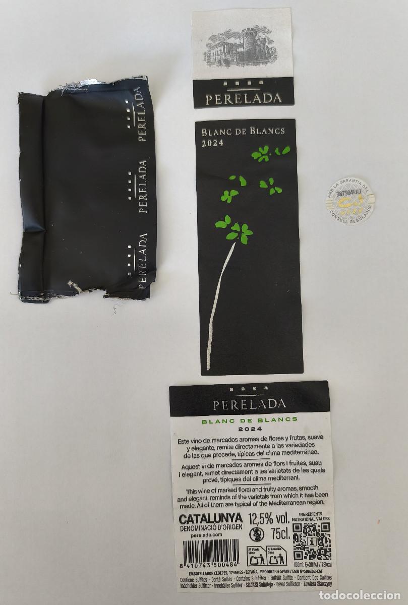 Coleccionismo de vinos y licores: ETIQUETA VINO - PERELADA - BLANC DE BLANCS