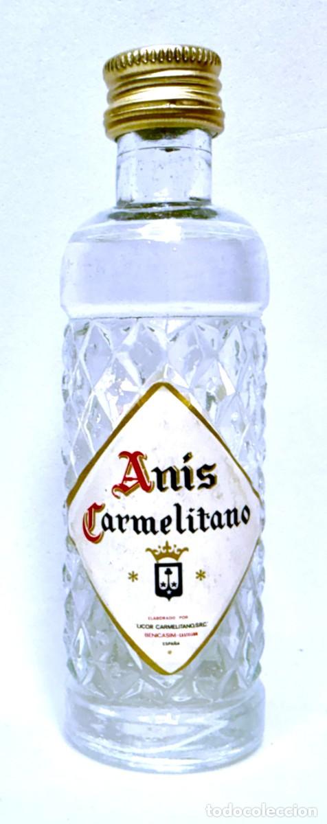 Coleccionismo de vinos y licores: BOTELLIN ANIS CARMELITANO