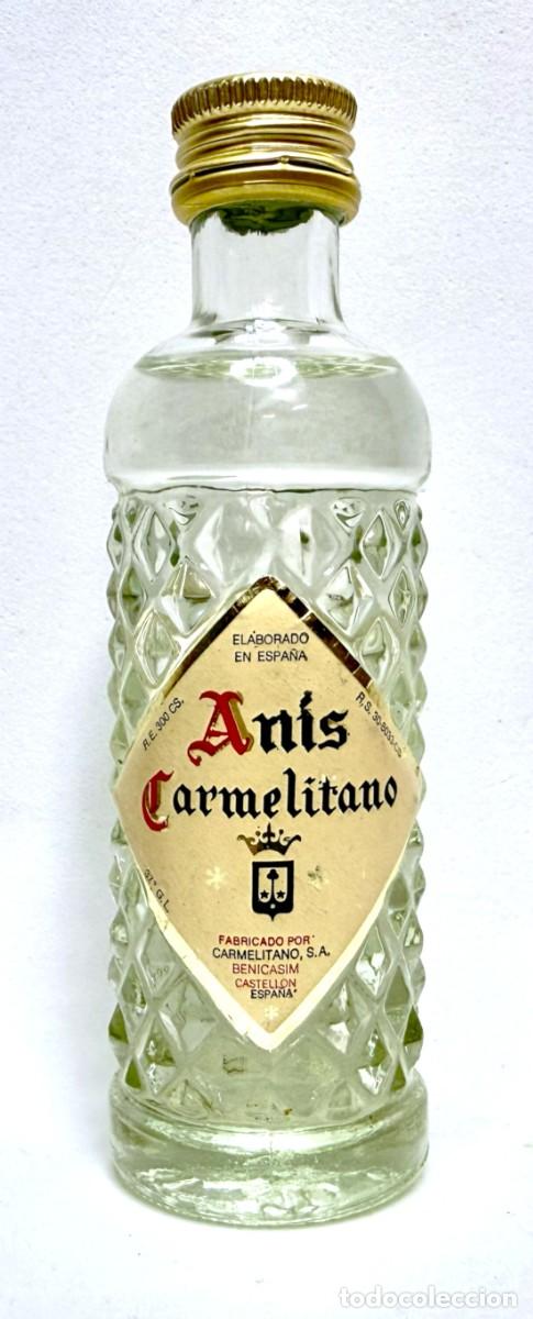 Coleccionismo de vinos y licores: BOTELLIN ANIS CARMELITANO