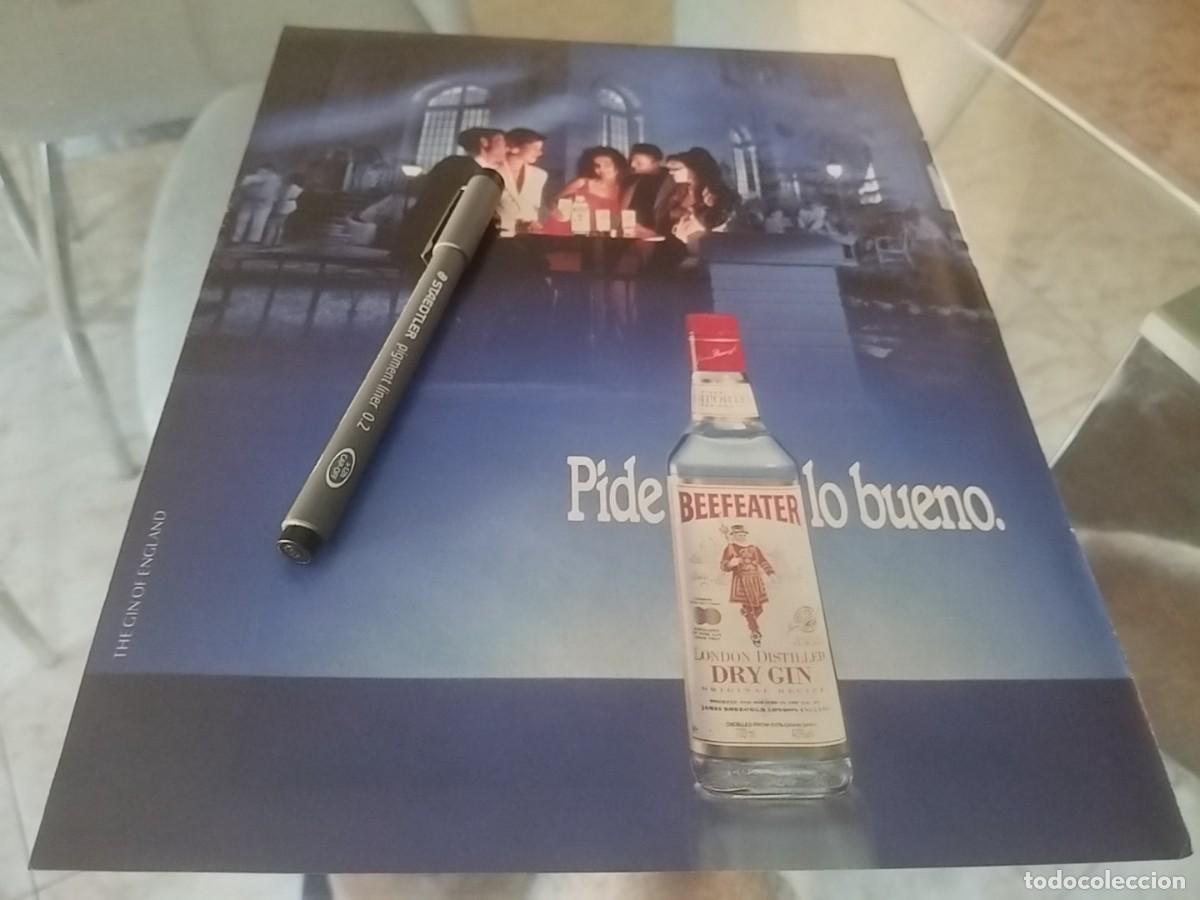 Coleccionismo de vinos y licores: GINEBRA BEEFEATER ANUNCIO PUBLICIDAD REVISTA 1991 BONITO PAR&Aacute; ENMARCAR