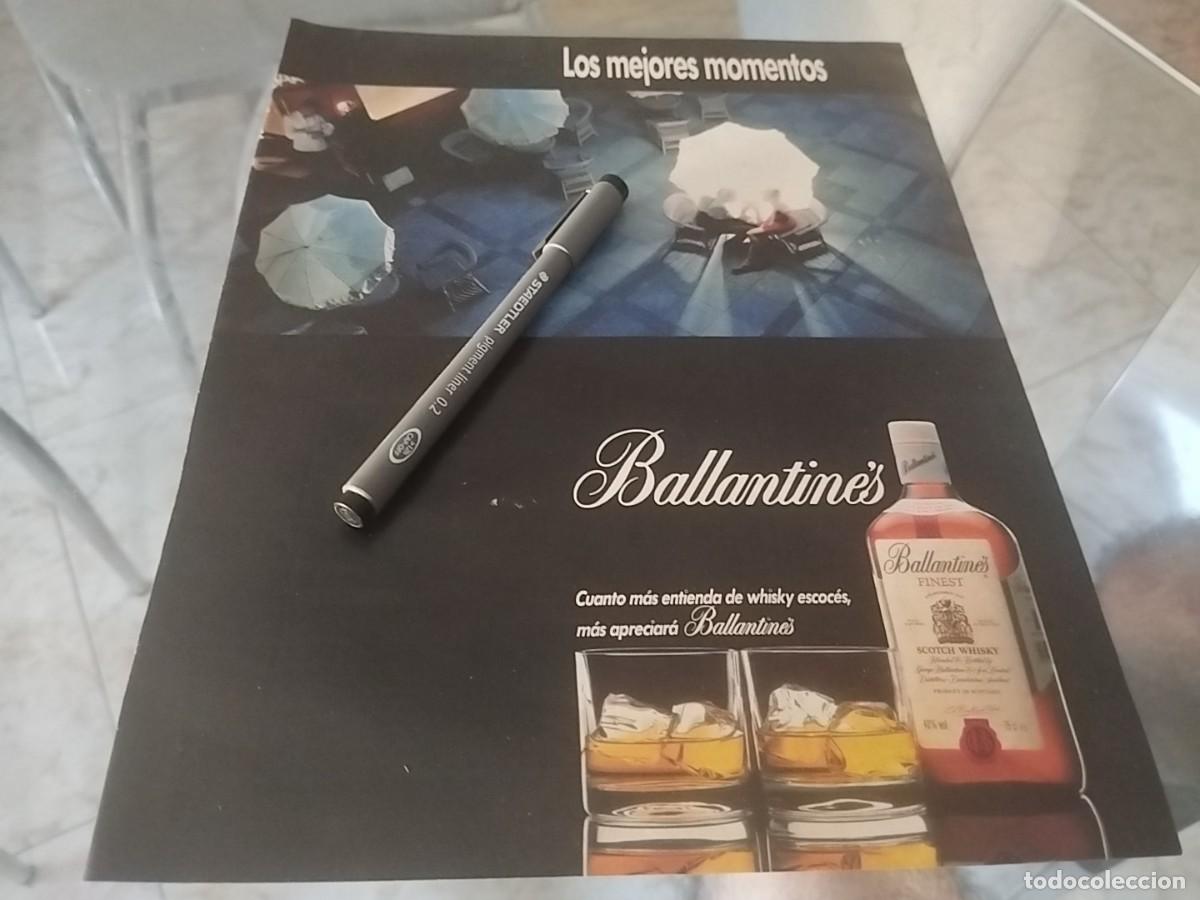 Coleccionismo de vinos y licores: WHISKY BALLANTINE'S ANUNCIO PUBLICIDAD REVISTA 1991 BONITO PAR&Aacute; ENMARCAR