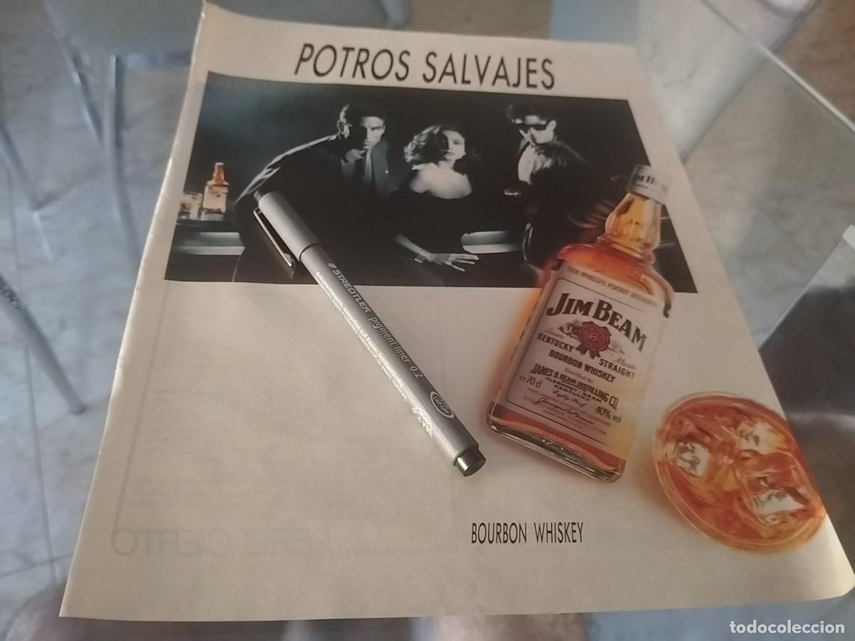 Coleccionismo de vinos y licores: WHISKY BOURBON JIM BEAM ANUNCIO PUBLICIDAD REVISTA 1991 BONITO PAR&Aacute; ENMARCAR