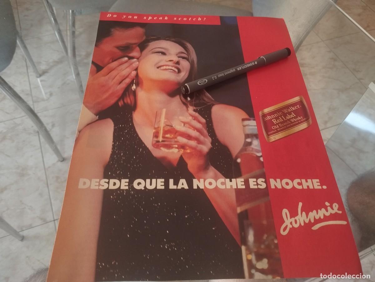 Coleccionismo de vinos y licores: WHISKY JOHNNIE WALKER RED LABEL ANUNCIO PUBLICIDAD REVISTA 1992 BONITO PARA ENMARCAR