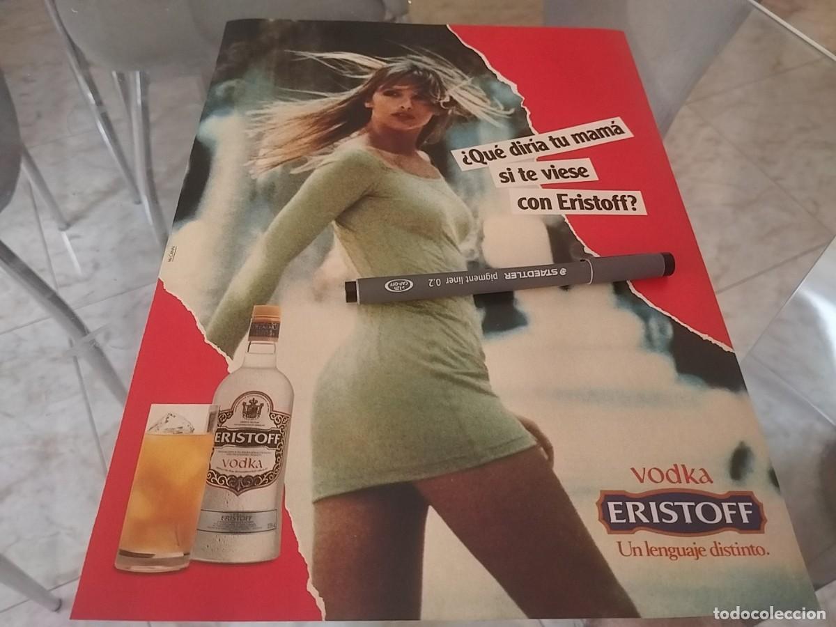 Coleccionismo de vinos y licores: VODKA ERISTOFF ANUNCIO PUBLICIDAD REVISTA 1992 BONITO PARA ENMARCAR