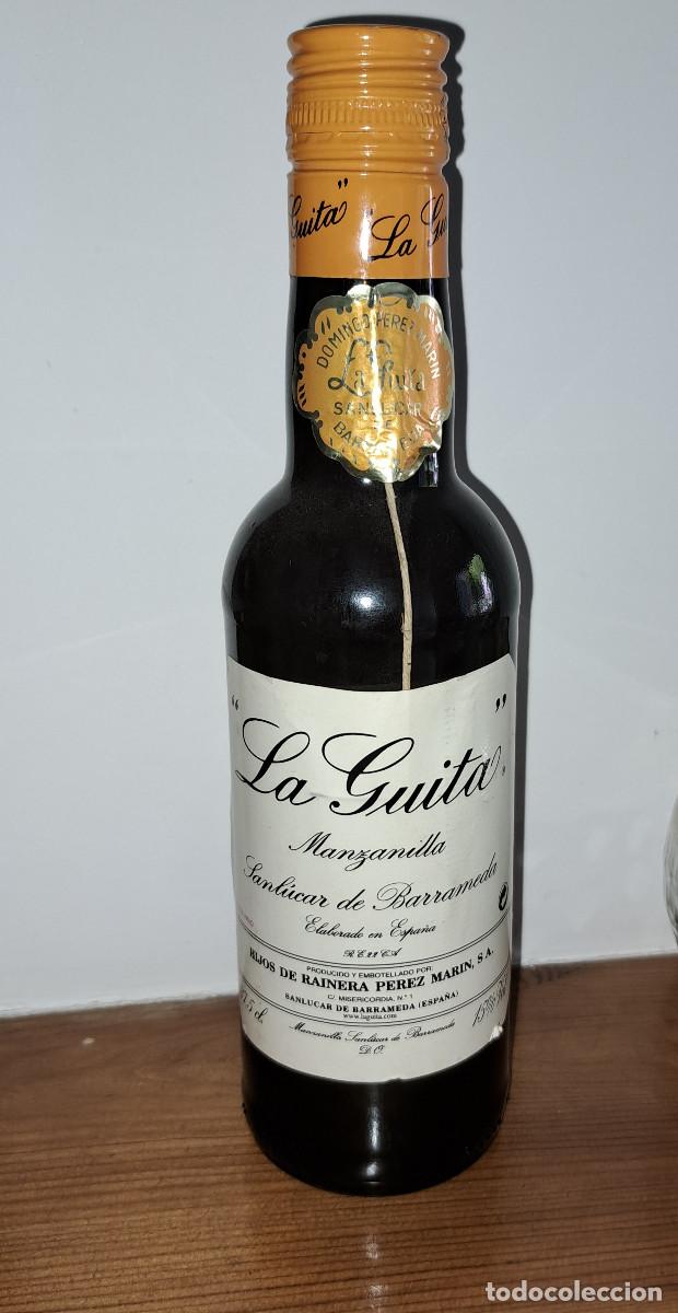 Coleccionismo de vinos y licores: LA GUITA - MANZANILLA - SANL&Uacute;CAR DE BARRAMEDA - PRECINTADA - 37,5 cl. - ANTIGUA