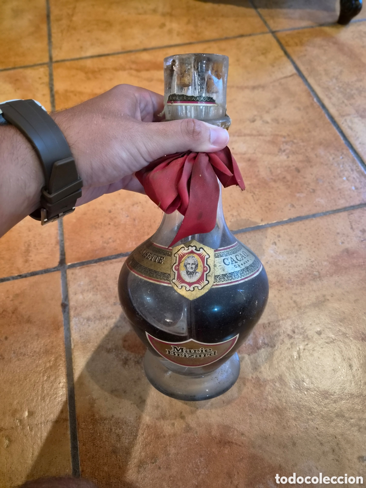 Coleccionismo de vinos y licores: Botella Cu&aacute;druple Marie Brizard & Roger