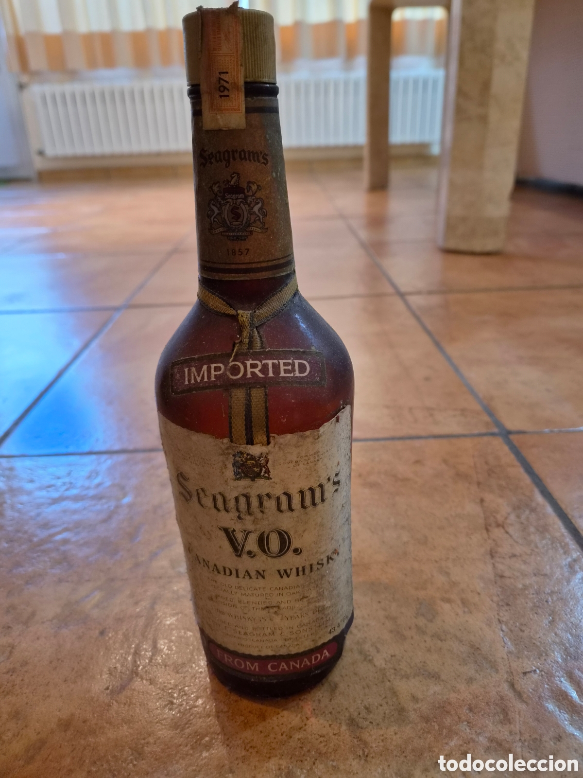 Coleccionismo de vinos y licores: Seagram's V.O. Canadian Whisky - 1971