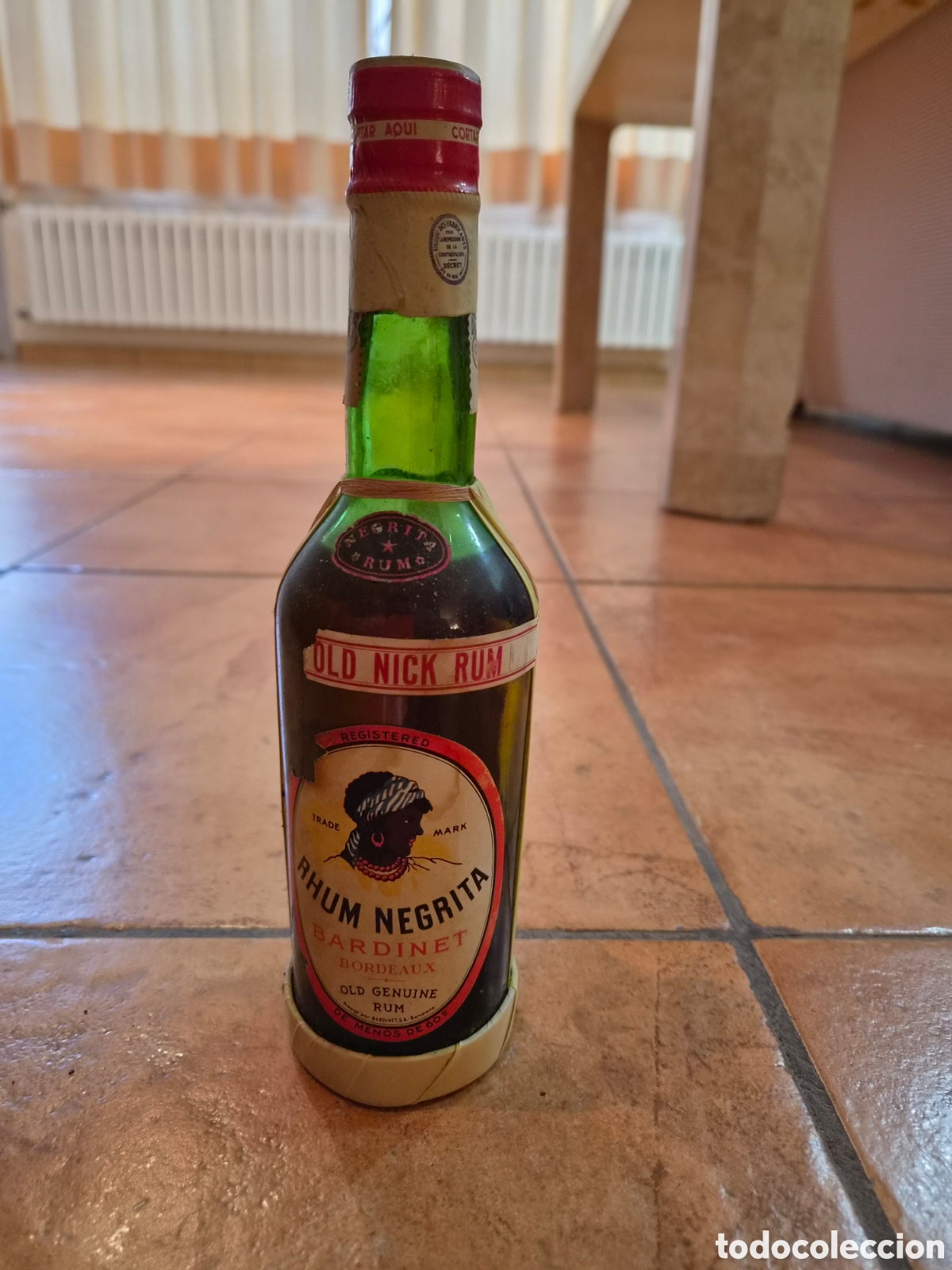 Coleccionismo de vinos y licores: Antigua edici&oacute;n de Rhum Negrita - Bardinet (Bordeaux),