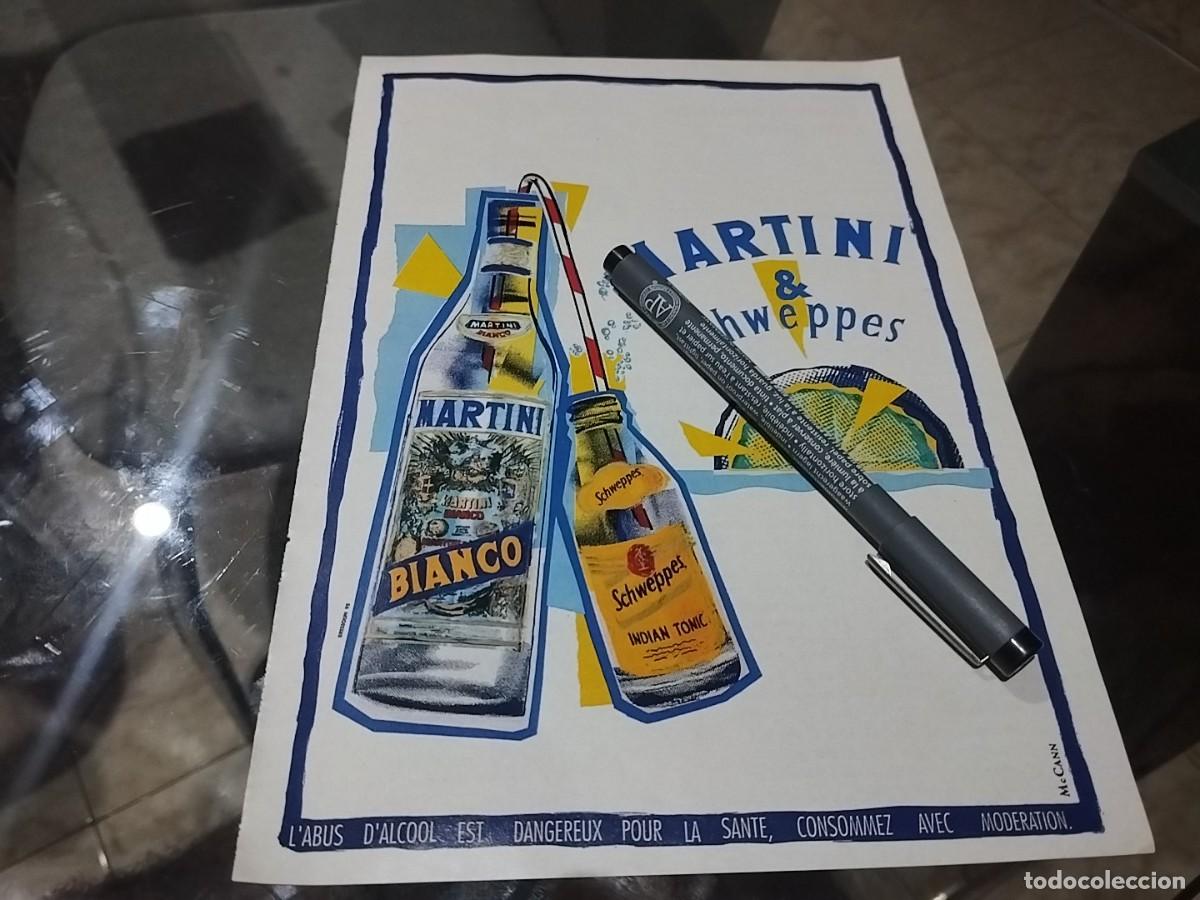 Coleccionismo de vinos y licores: MARTINI BIANCO Y T&Oacute;NICA SCHWEPPES ANUNCIO PUBLICIDAD REVISTA FRANCESA 1996 BONITO PARA ENMARCAR