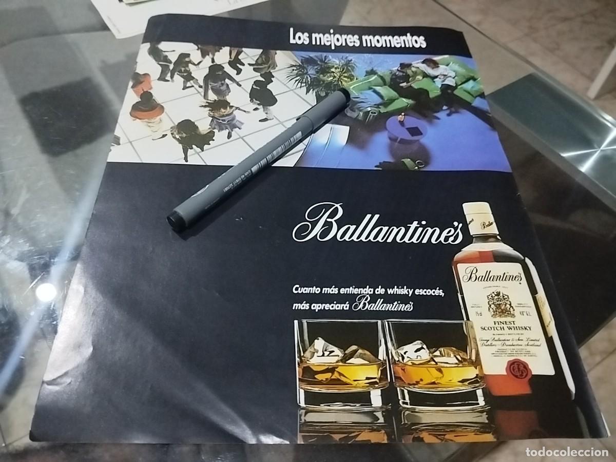 Coleccionismo de vinos y licores: WHISKY BALLANTINE'S ANUNCIO PUBLICIDAD REVISTA 1990 BONITO PARA ENMARCAR