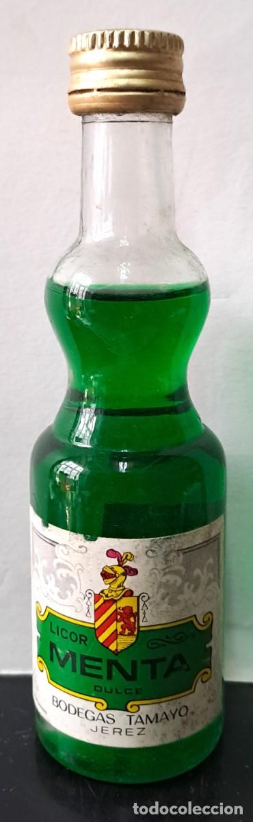 Coleccionismo de vinos y licores: BOTELLIN LICOR DE MENTA, BODEGAS TAMAYO JEREZ. PRECINTADO. RF-6586