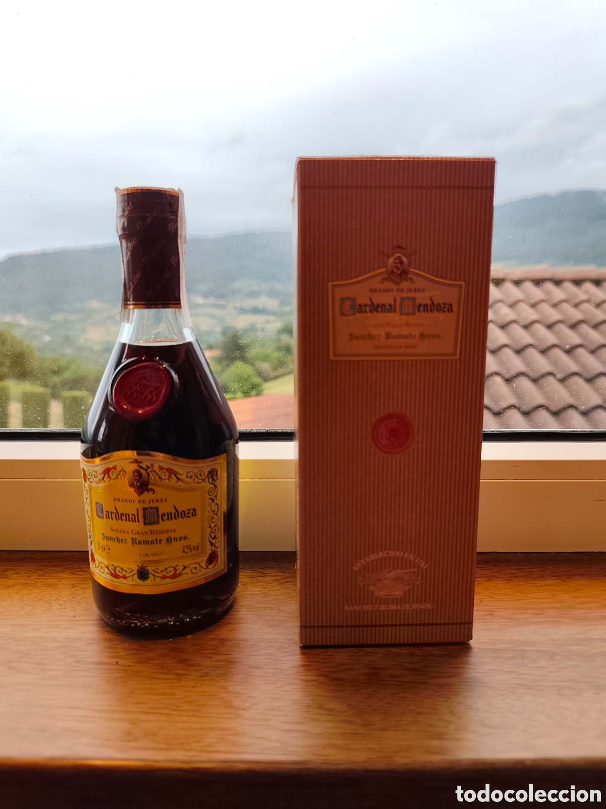 Coleccionismo de vinos y licores: Botella de Brandy Cardenal Mendoza Solera Gran Reserva 35 cl