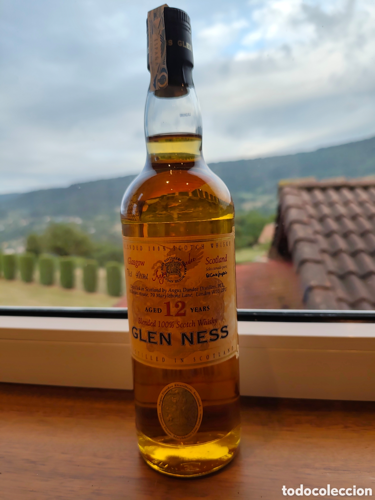 Coleccionismo de vinos y licores: Botella Whisky escoc&eacute;s Glen Ness 12 a&ntilde;os