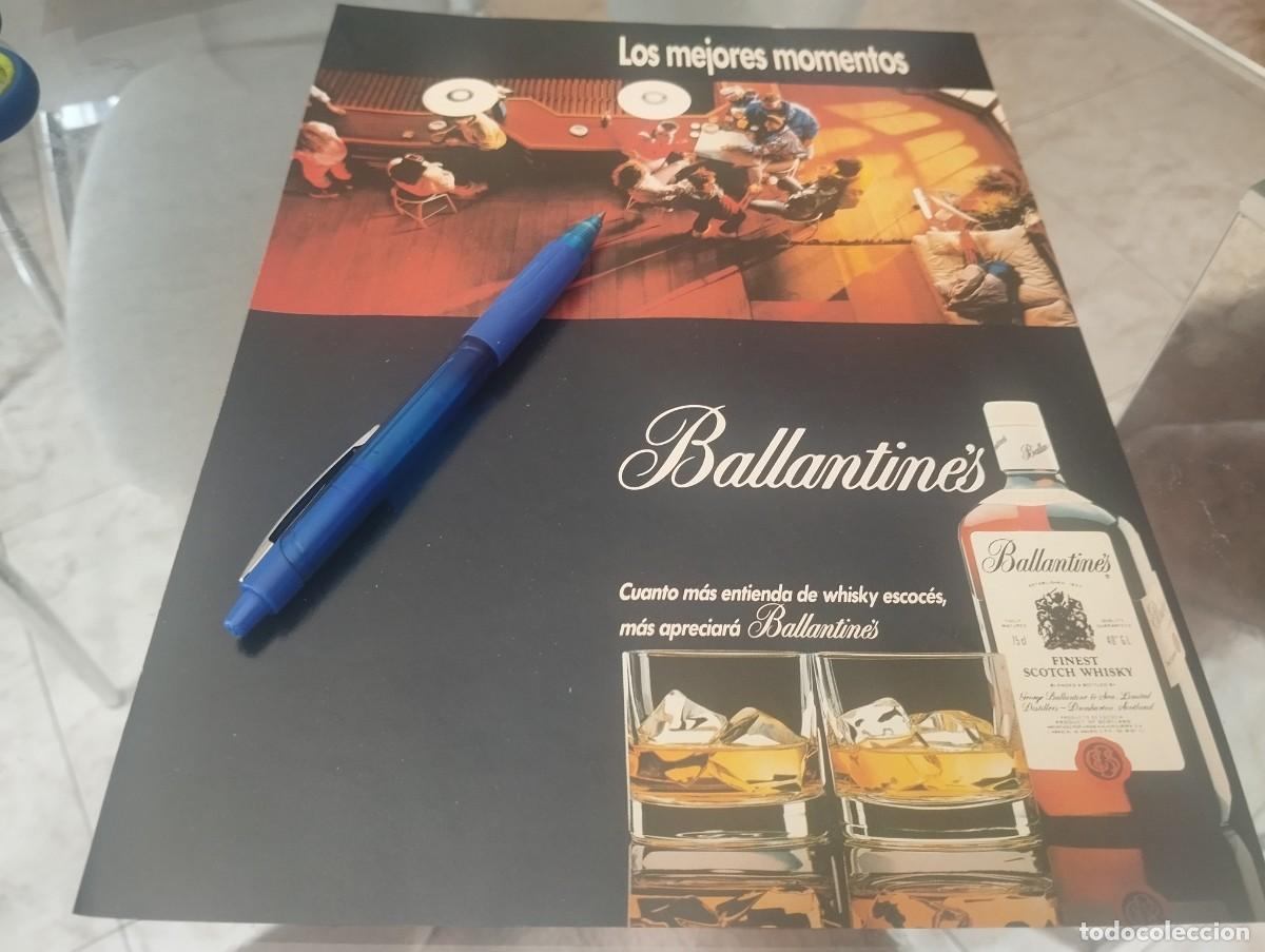 Coleccionismo de vinos y licores: WHISKY BALLANTINE'S ANUNCIO PUBLICIDAD CLIPPING REVISTA 1988 BONITO PARA ENMARCAR