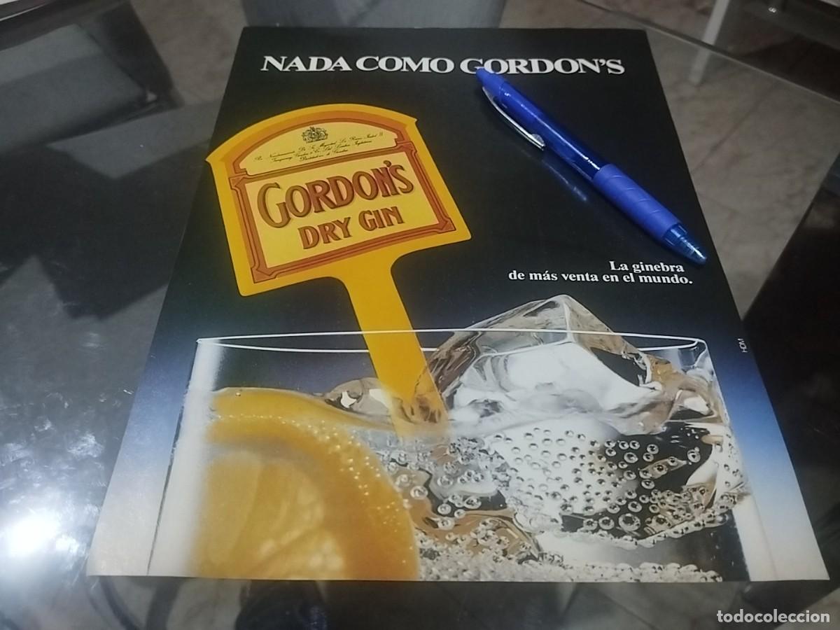 Coleccionismo de vinos y licores: GINEBRA GORDON'S DRY GIN ANUNCIO PUBLICIDAD CLIPPING REVISTA 1988 BONITO PARA ENMARCAR