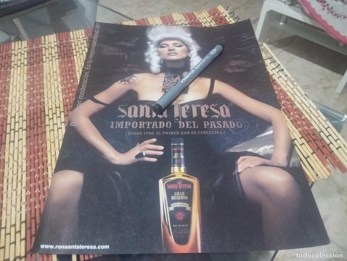 Coleccionismo de vinos y licores: RON A&Ntilde;EJO SANTA TERESA GRAN RESERVA CLIPPING ANUNCIO PUBLICIDAD REVISTA 2007 BONITO PARA ENMARCAR