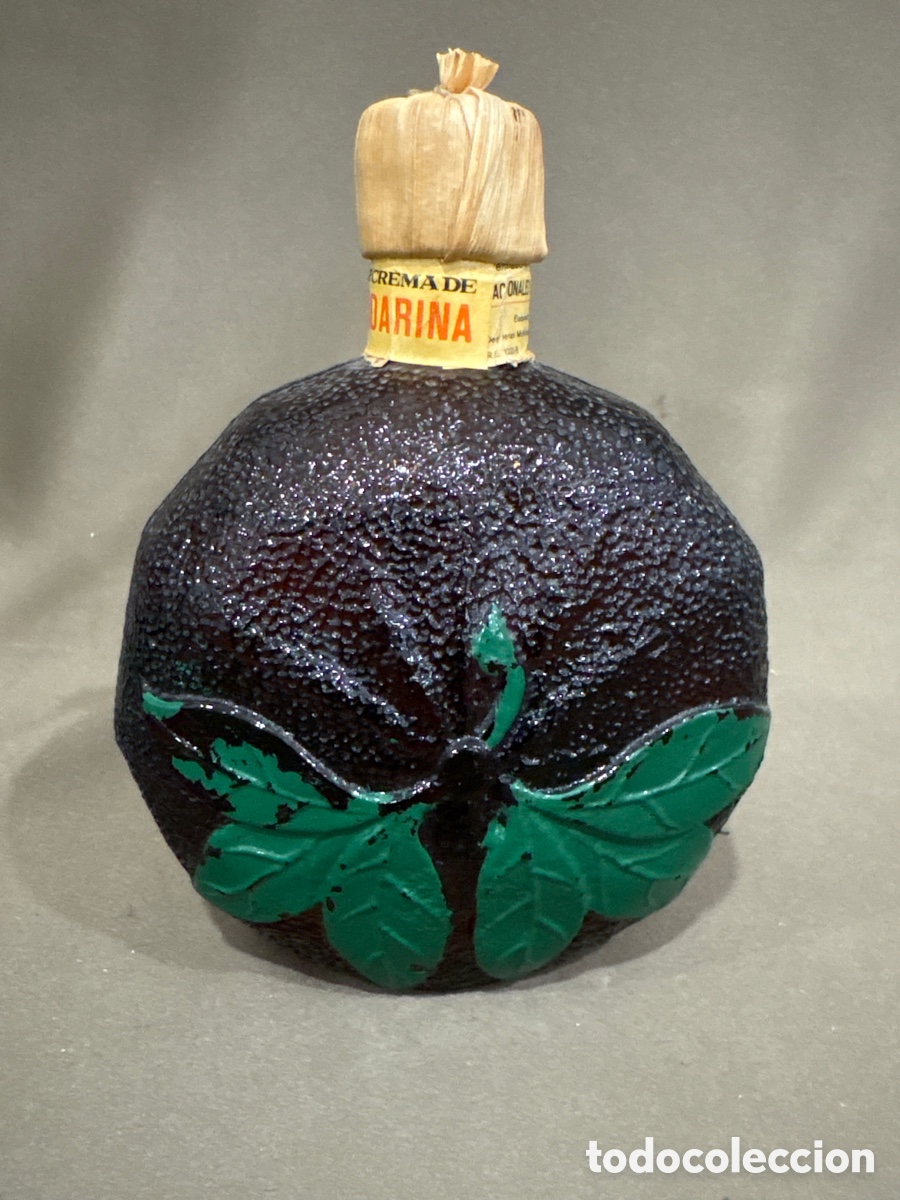 Coleccionismo de vinos y licores: Antigua botella Licor Crema De Mandarina. DESTILERIAS MOLLFULLEDA-CALISAY-embotellada a&ntilde;os 50