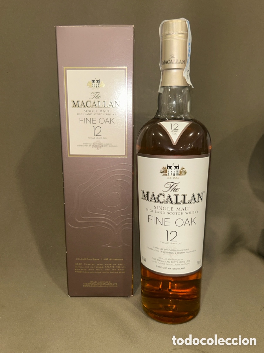 Coleccionismo de vinos y licores: THE MACALLAN 12 YEARS FINE OAK 2004 &ndash; 1&ordf; EDICI&Oacute;N, NUMERADA N&ordm;000201 *PRECINTADA, NUNCA ABIERTA*