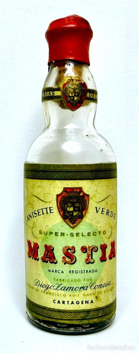 Coleccionismo de vinos y licores: BOTELLIN ANIS ANISETTE VERDE MASTIA