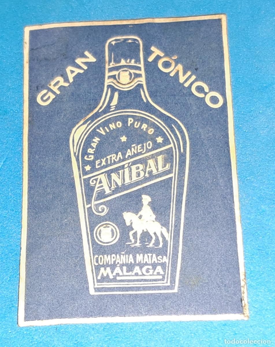 Coleccionismo de vinos y licores: GRAN T&Oacute;NICO - GRAN VINO PURO EXTRA A&Ntilde;EJO - ANIBAL - COMPA&Ntilde;&Iacute;A MATA, S.A. - M&Aacute;LAGA - ETIQUETA