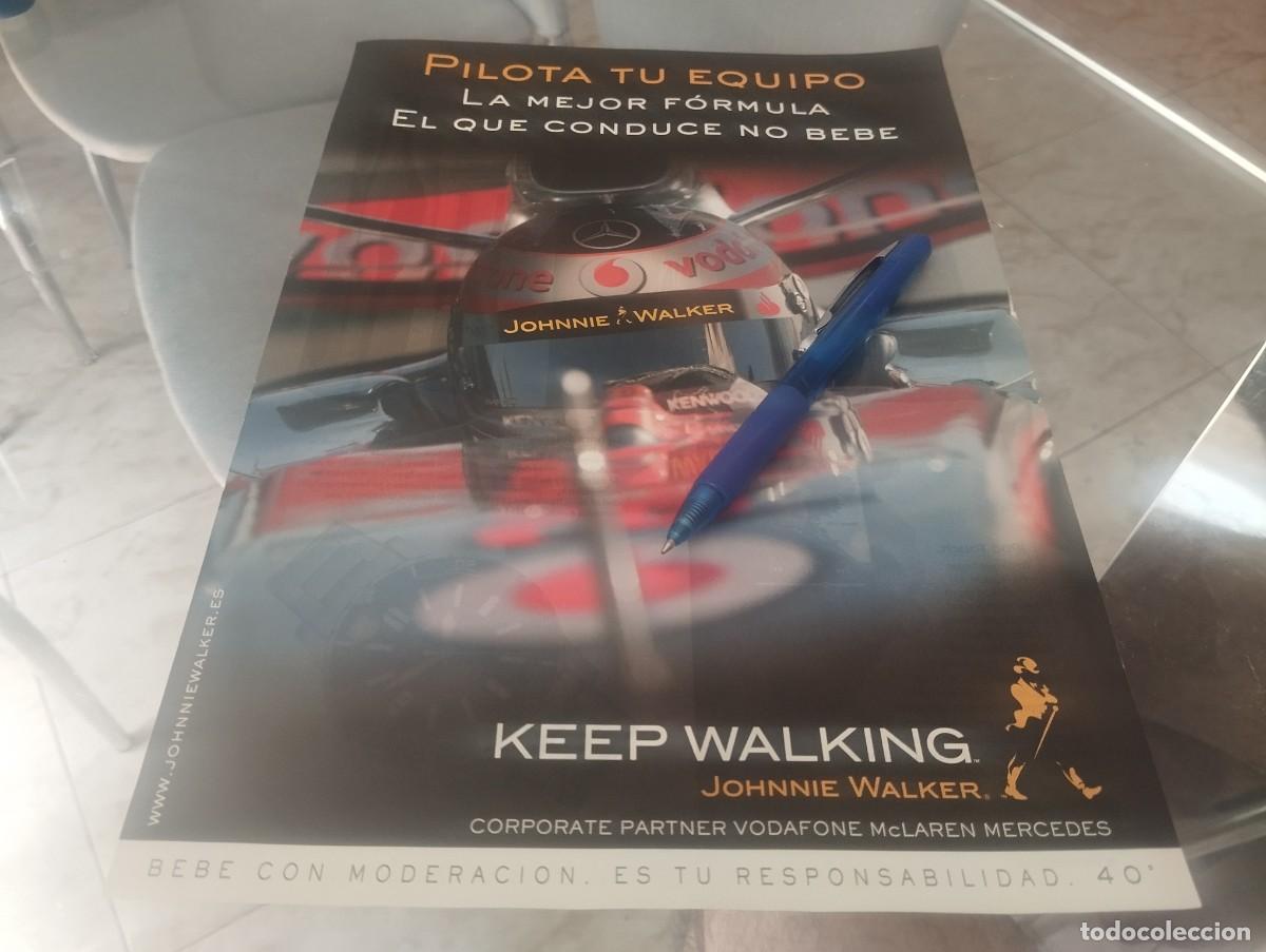 Coleccionismo de vinos y licores: WHISKY JOHNNIE WALKER VODAFONE MCLAREN CLIPPING ANUNCIO PUBLICIDAD REVISTA 2007 BONITO PARA ENMARCAR