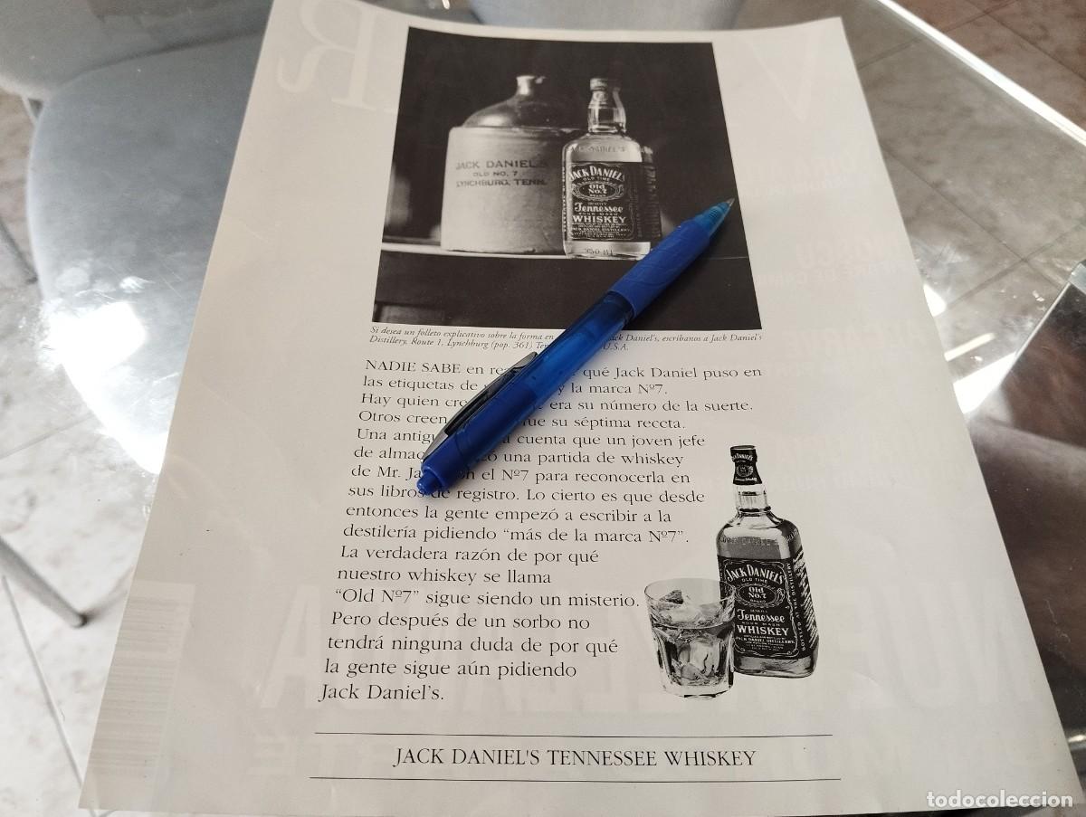 Coleccionismo de vinos y licores: WHISKY JACK DANIEL'S CLIPPING ANUNCIO PUBLICIDAD REVISTA 1995 BONITO PARA ENMARCAR
