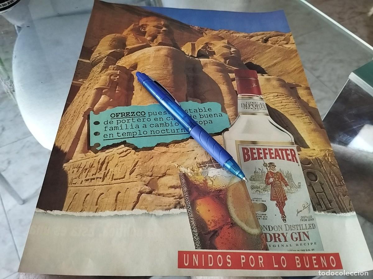 Coleccionismo de vinos y licores: GINEBRA BEEFEATER DRY GIN ANUNCIO PUBLICIDAD CLIPPING REVISTA 1995 BONITO PARA ENMARCAR
