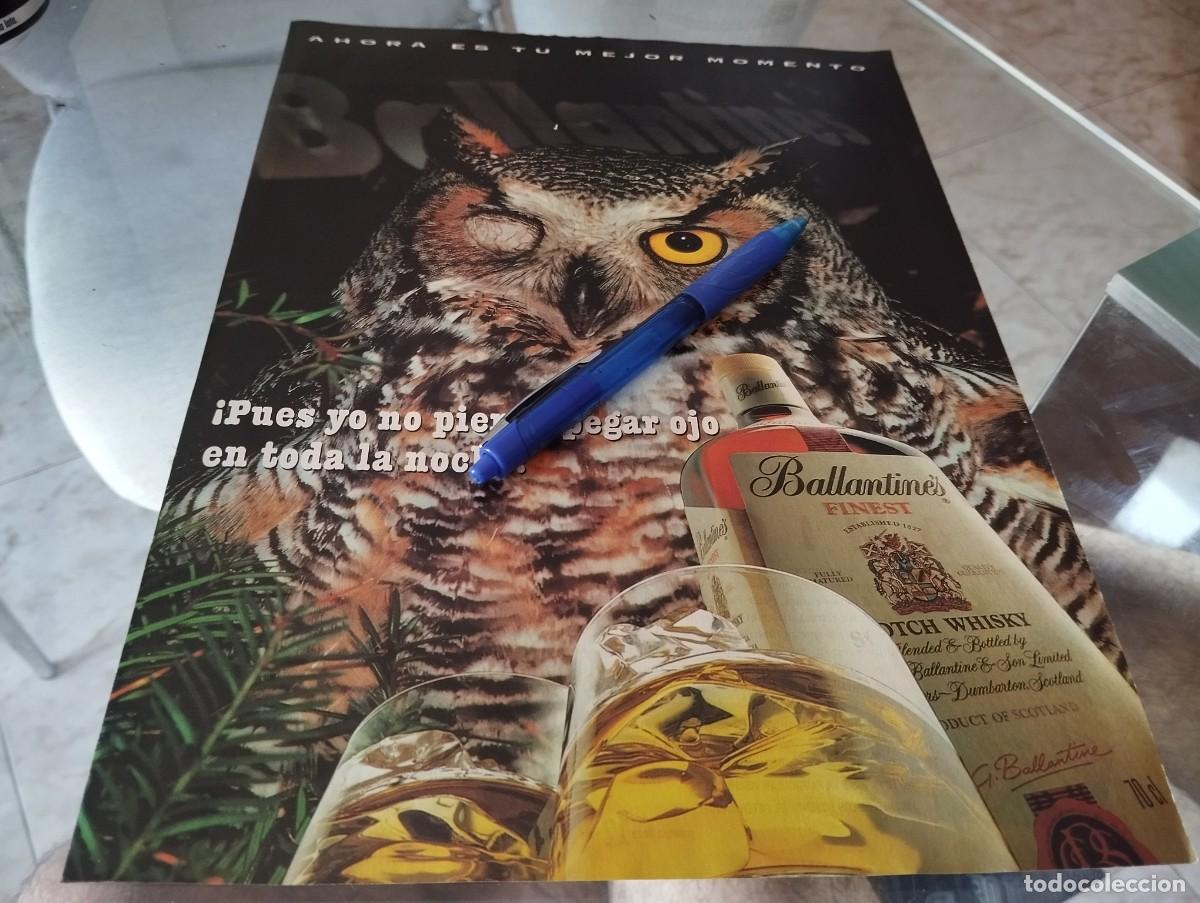 Coleccionismo de vinos y licores: WHISKY BALLANTINE'S ANUNCIO PUBLICIDAD CLIPPING REVISTA 1995 BONITO PARA ENMARCAR