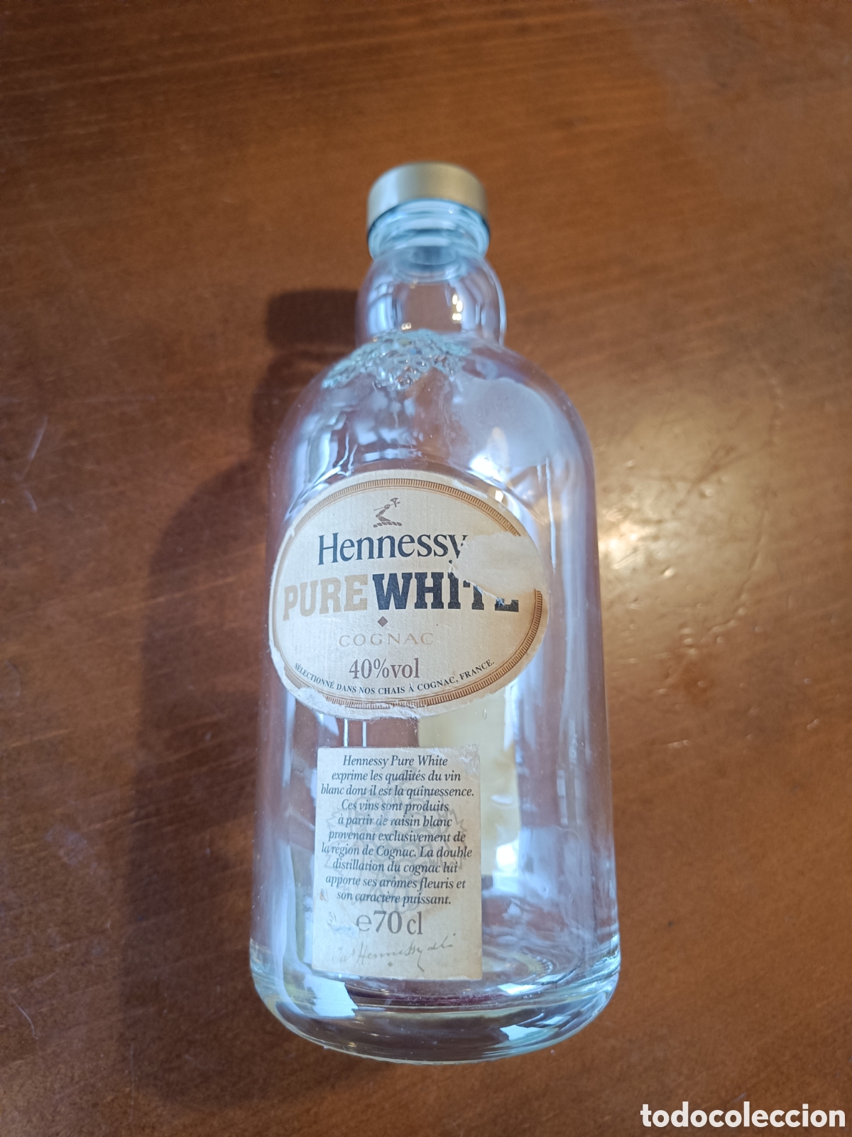Coleccionismo de vinos y licores: Botella vac&iacute;a de cognac Hennessy
