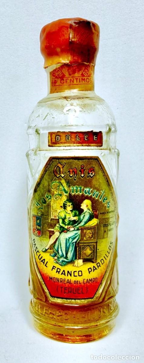 Coleccionismo de vinos y licores: BOTELLIN ANIS LOS AMANTES